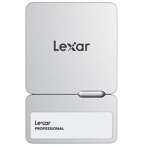 Lexar Professional Go Portable 2TB SSD | Up to 1050MB/s | USB 3.2 Gen 2 | LSL400S002T-RNSNG - Silver