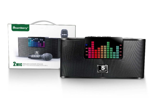 Smart Berry M25 plus Karaoke Speaker With Two Wireless Mic