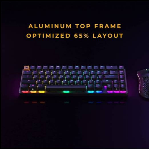 Glorious GMMK 2 65% Wired Mechanical Keyboard Arabic -Black