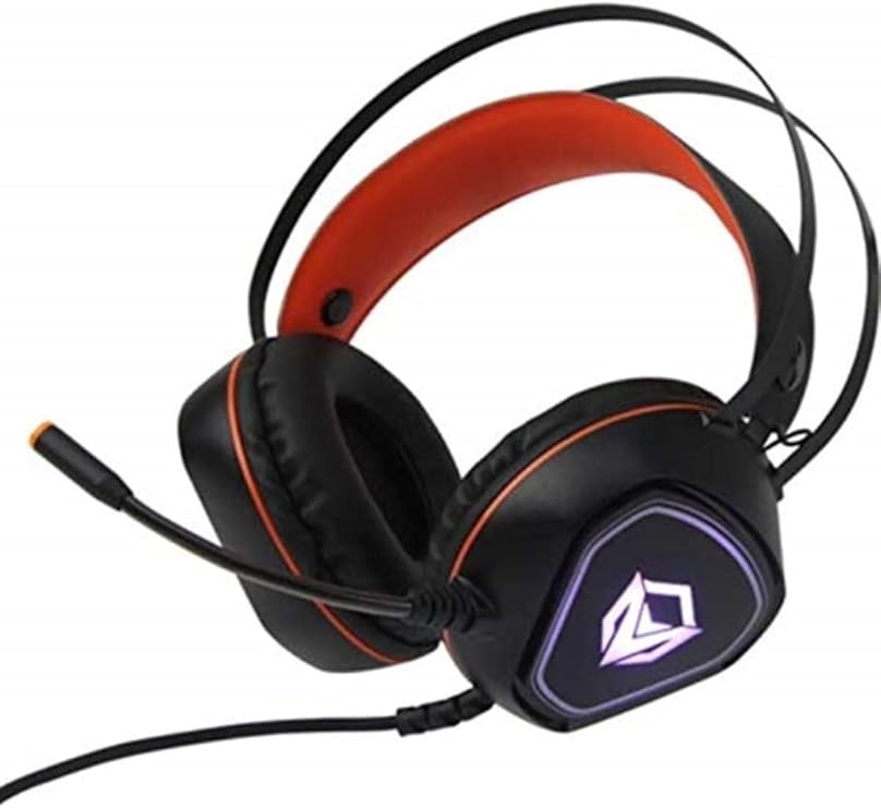 Meetion Backlit Gaming Headset with Mic for Computer PC/Laptop/PS4/Xbox One/Mobile/Tablet - Black-HP020