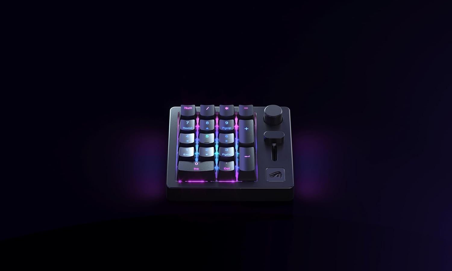 Glorious Gaming GMMK Macro Numpad - Wired or Bluetooth-Wireless, Premium Aluminium Customisable-Black Slate