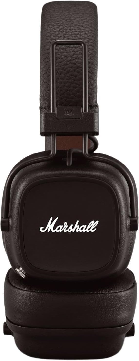 Marshall Major IV On Ear Bluetooth Headphones, Wireless Earphones-Brown