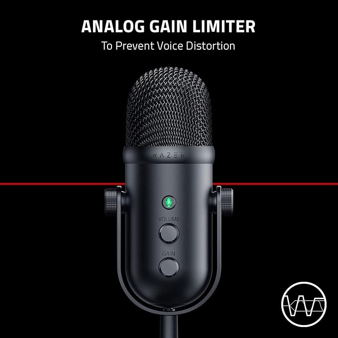 Razer Seiren V2 Pro USB Microphone for Streaming, Gaming, Recording, Podcasting