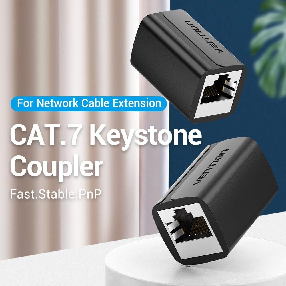 Vention RJ45 Cat 7 FTP Keystone Jack Coupler