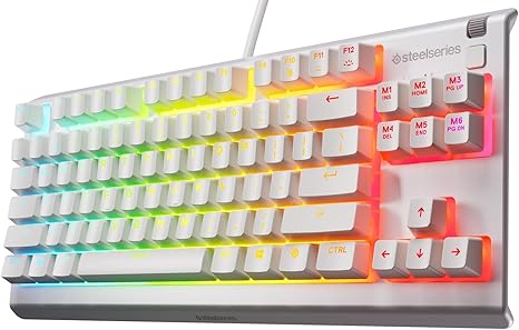 SteelSeries Apex 3 TKL RGB Gaming Keyboard US Layout -White