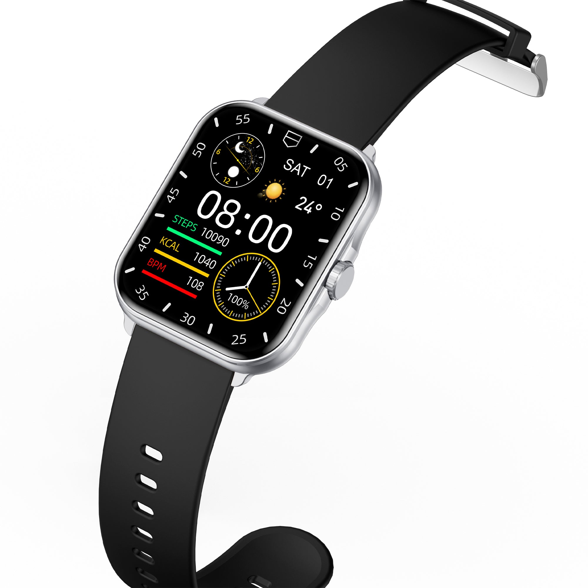 Platinum HALE V Smart Watch with BT Calling - Silver