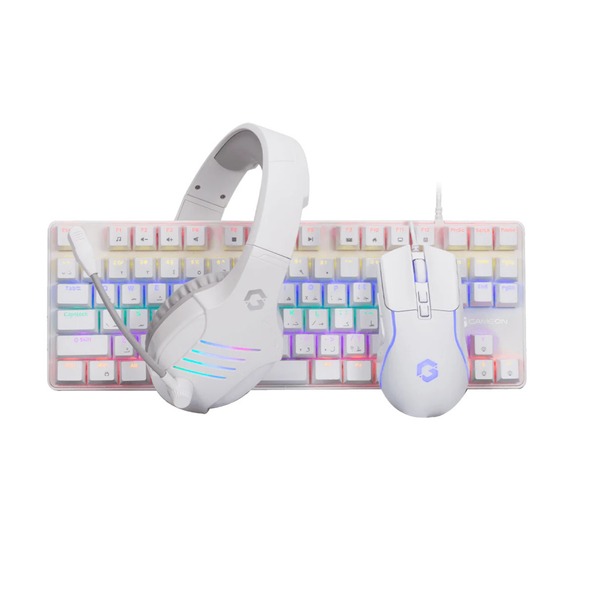 GAMEON VIPER XA All-In-One Artic Series Gaming Bundle (Mechanical Keyboard, Headset, Mouse & Mousepad)-GO-VIPER-XA