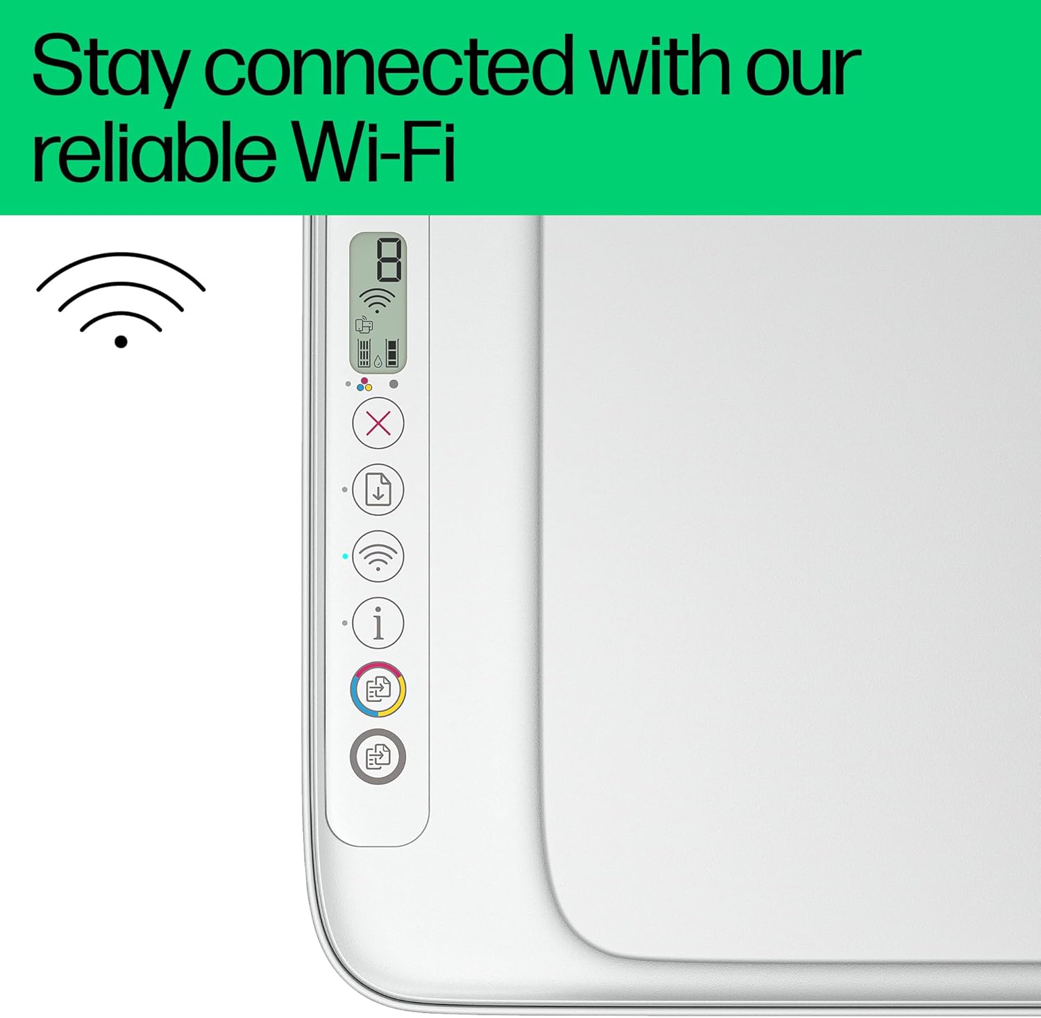 HP DeskJet Ink Advantage 2875 Wireless Print, Copy, Scan, All-in-One Printer - White