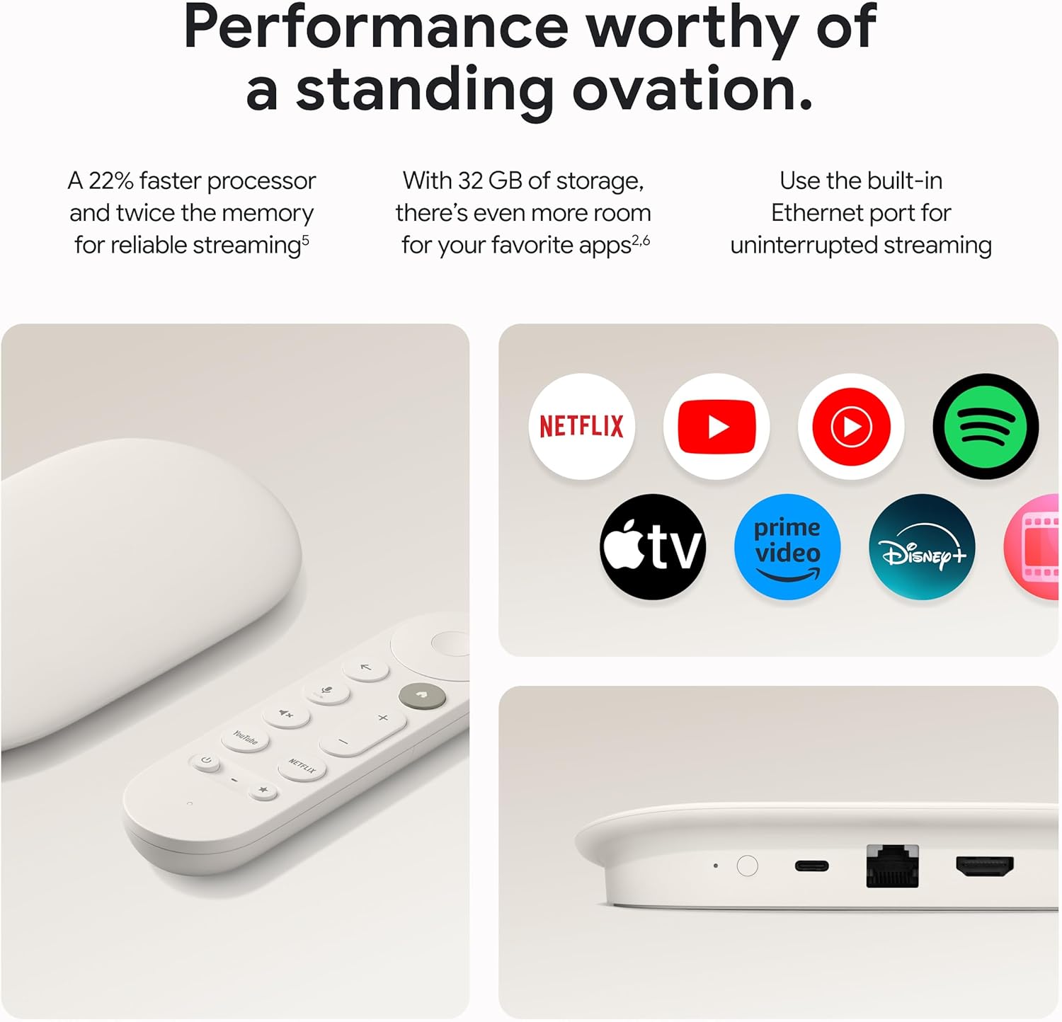 Google TV Streamer 4K Fast Streaming Entertainment on Your TV with Voice Search Remote
