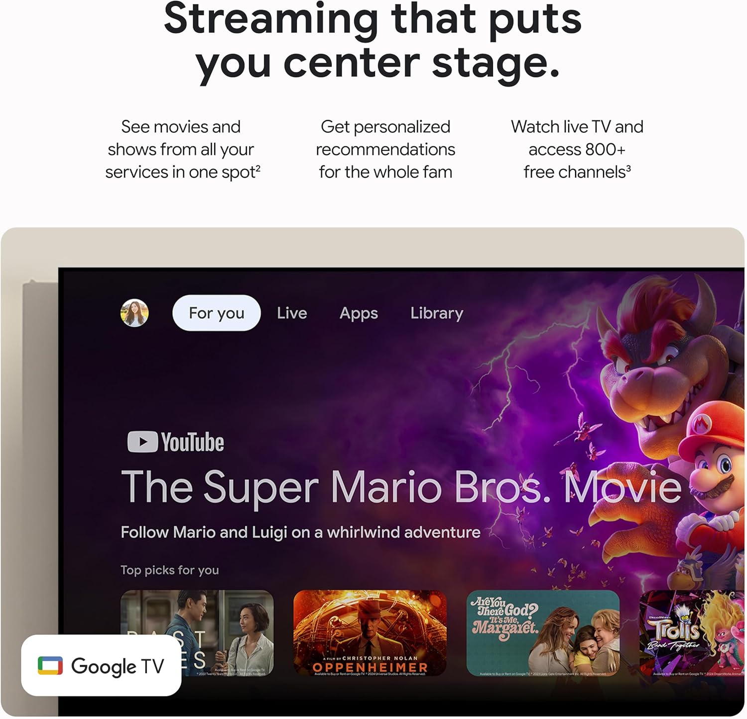 Google TV Streamer 4K Fast Streaming Entertainment on Your TV with Voice Search Remote