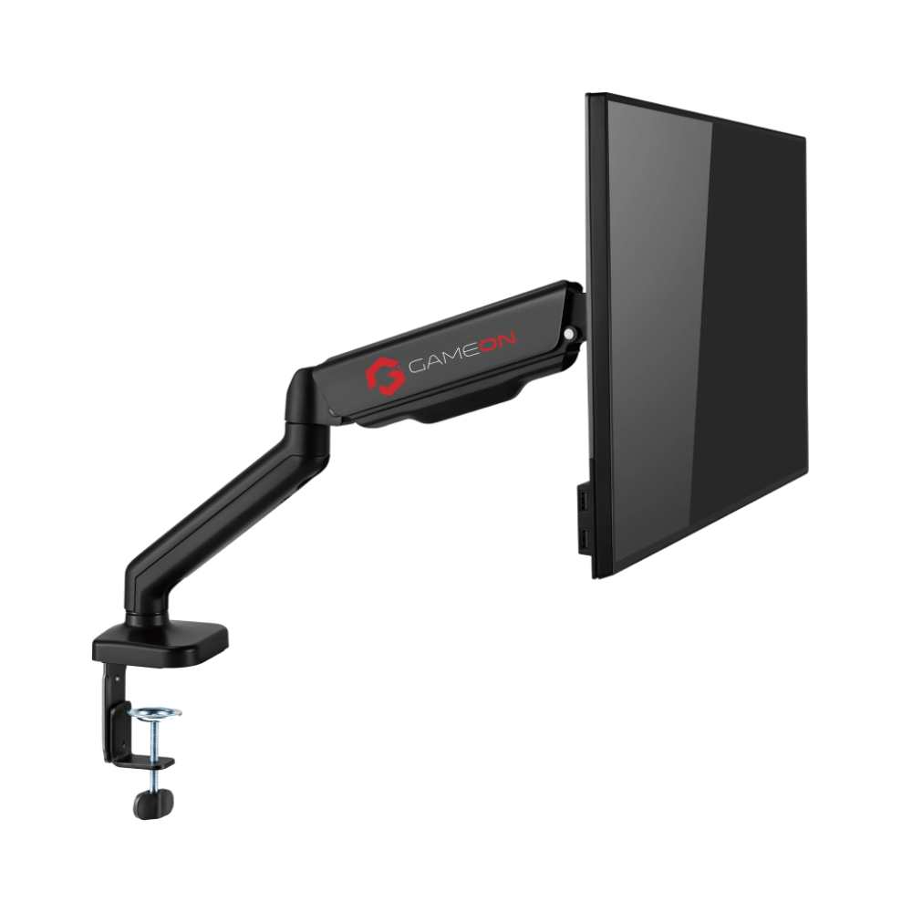 GAMEON GO-5336 Single Monitor Arm, Stand And Mount For Gaming And Office Use, 17