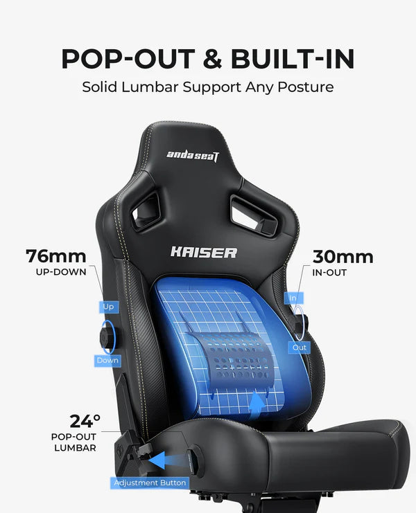 AndaSeat Kaiser 4 Series Premium Gaming Chair -Black