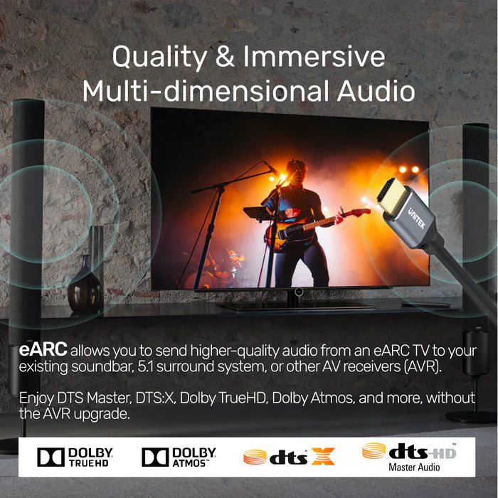 Unitek 8K Ultra High Speed HDMI Cable (Support PS5 4K @120Hz)