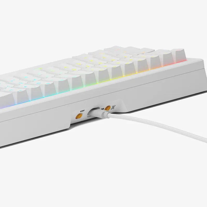 Glorious GMMK 3 HE 75% Prebuilt Wired Keyboard  (GLO-KB-GMMK3-75-PB-HE-W-WHT-AR)-Arabic-White