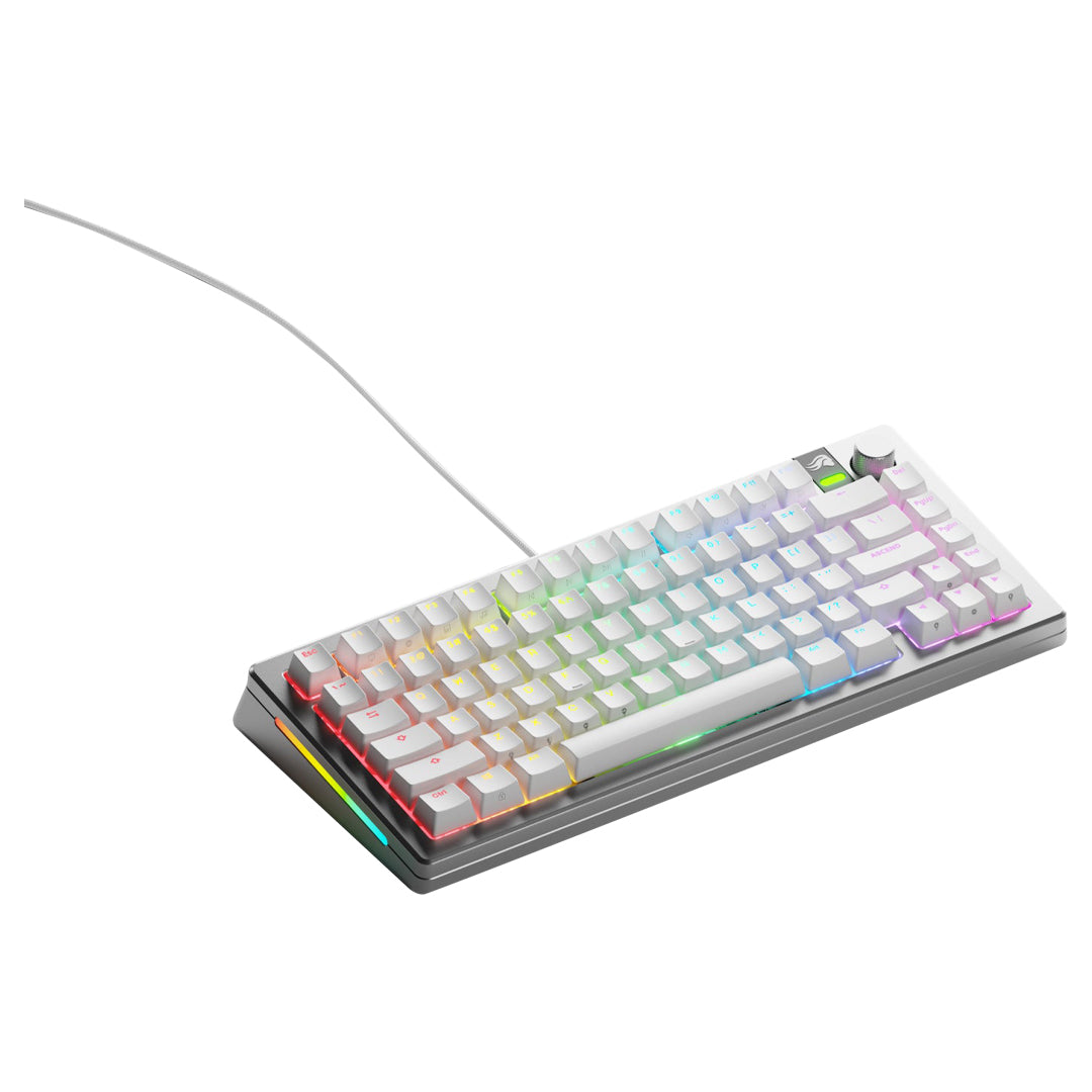 Glorious GMMK 3 PRO 75 Prebuilt Wired Keyboard GLO-KB-GMMK3-PRO-75-PB-FOX-W-SIL-US - Silver