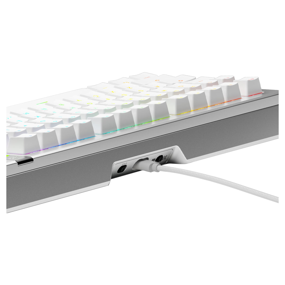 Glorious GMMK 3 PRO 75 Prebuilt Wired Keyboard GLO-KB-GMMK3-PRO-75-PB-FOX-W-SIL-US - Silver