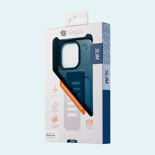 Grip2U Slim iPhone 15 Pro Magsafe Grip Case - Eclipse