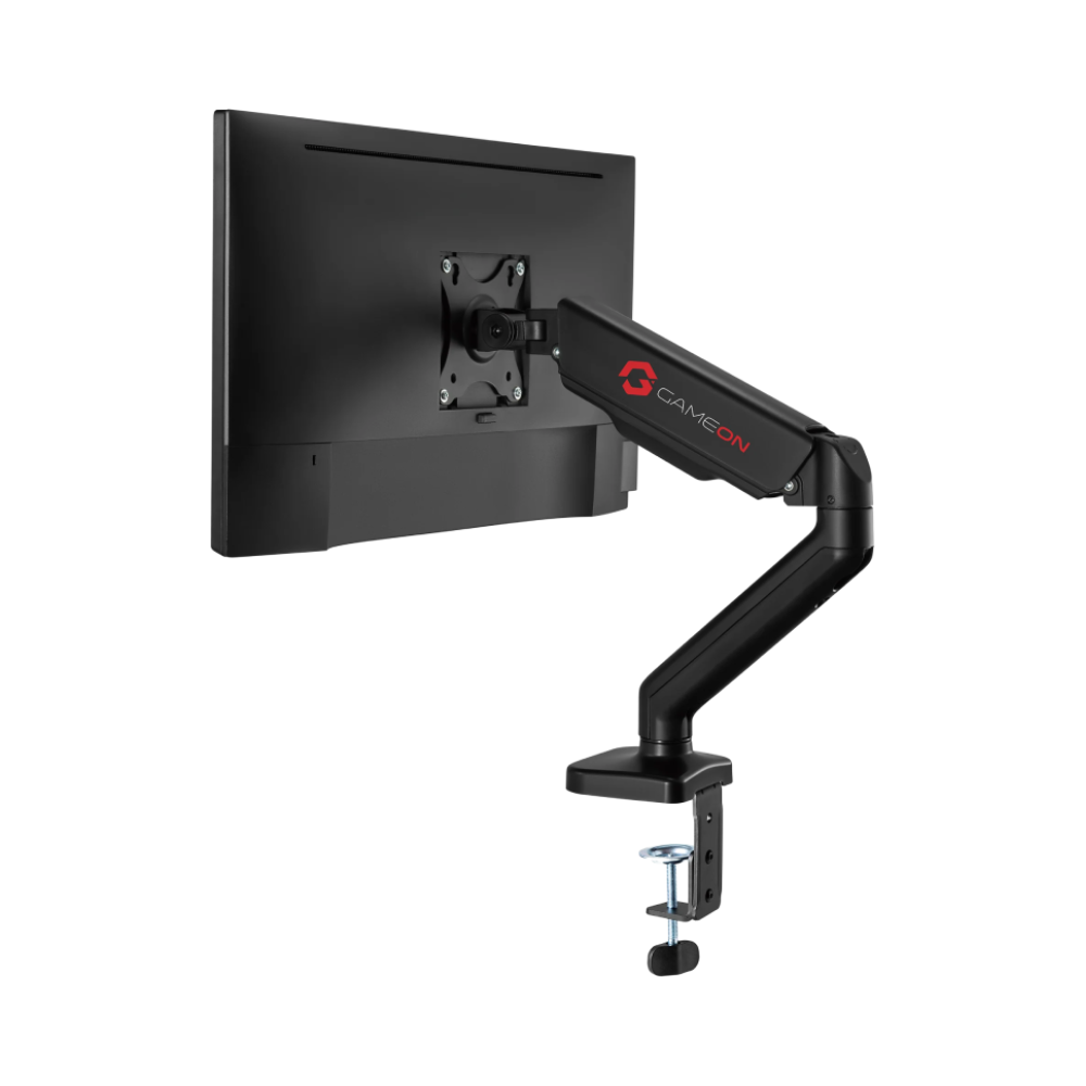 GAMEON GO-5336 Single Monitor Arm, Stand And Mount For Gaming And Office Use, 17