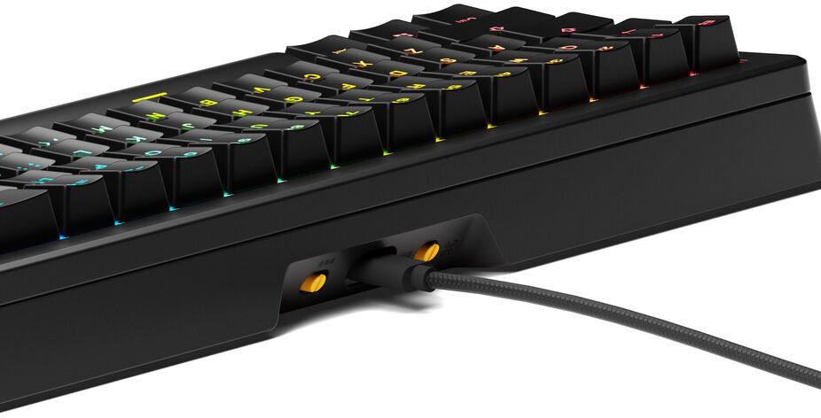 Glorious GMMK 3 75% Prebuilt Wired Mechanical Gaming Keyboard (GLO-KB-GMMK3-75-PB-FOX-W-BLK-AR)-Arabic-Black