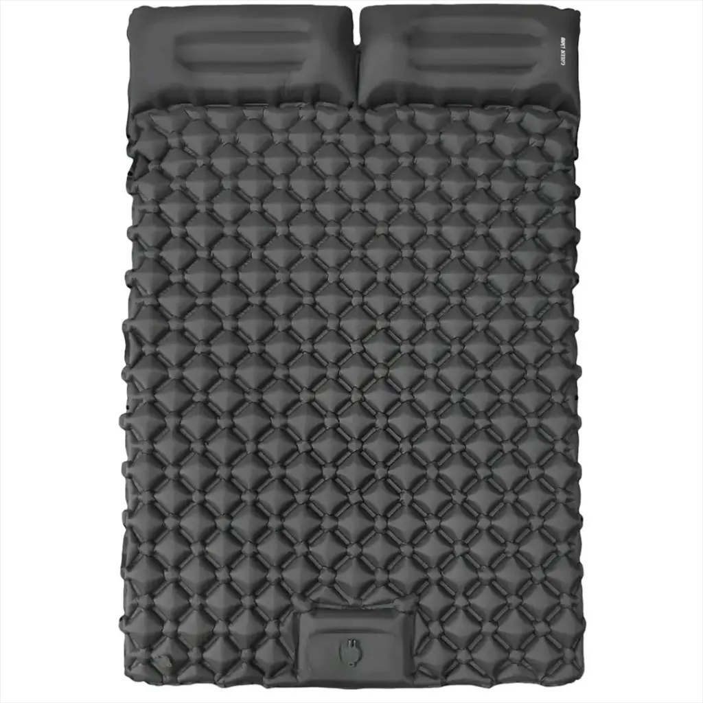 Green Lion Double Air Bd Inflatable Air Mattress Camping Sleeping Bed - GMT-186