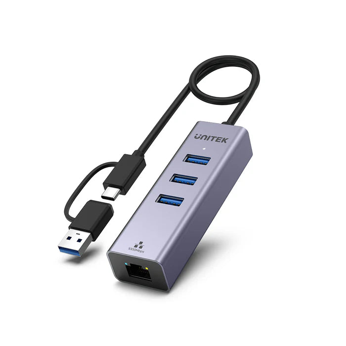 Unitek 4-in-1 Ethernet Hub - Y3088B