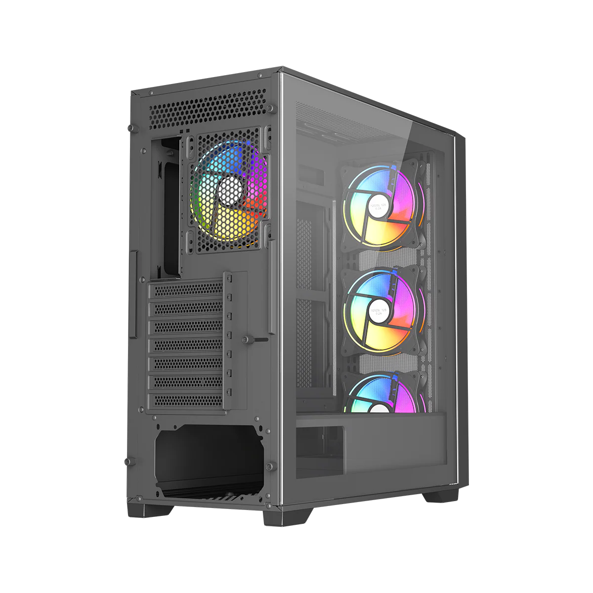 Twisted Minds Storm Rider - 04 Mid Tower Gaming Case - Black - TM-CT200-B