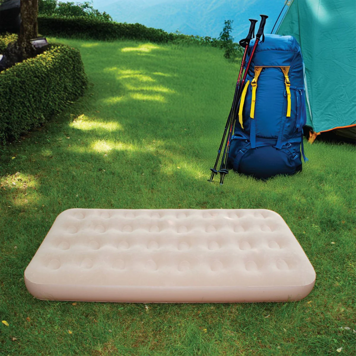 Green Lion GMT-190 Automatic Inflatable Mattress (2600mAh) with Built-in Blower