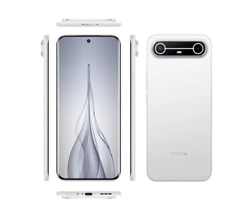Tecno Pova Slim 5G 8GB RAM 256GB Storage -  Slim White
