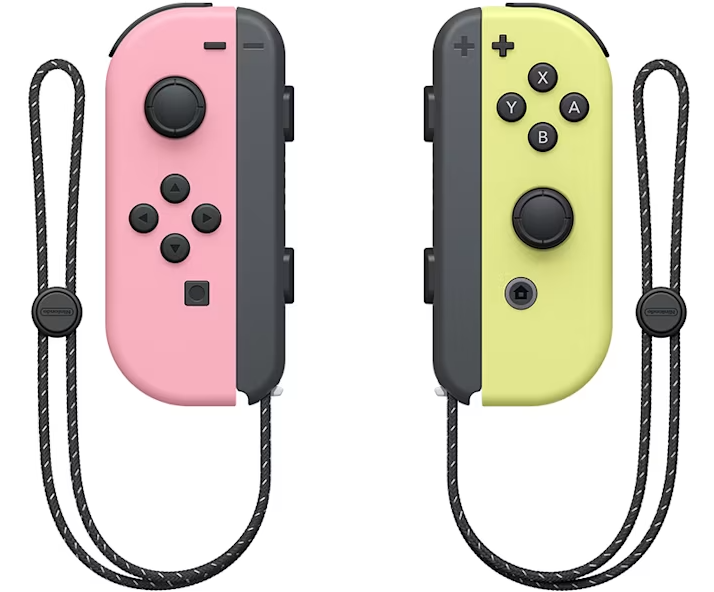 Nintendo Switch Joy Con Pair - Pastel Pink / Pastel Yellow