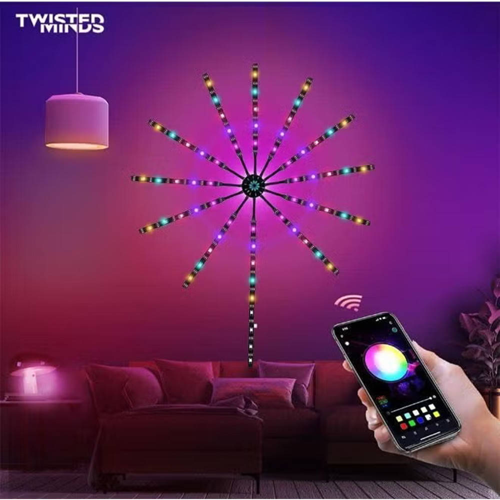 Twisted Minds Firework LED RGB Music Lights, 200+ Dynamic Effects