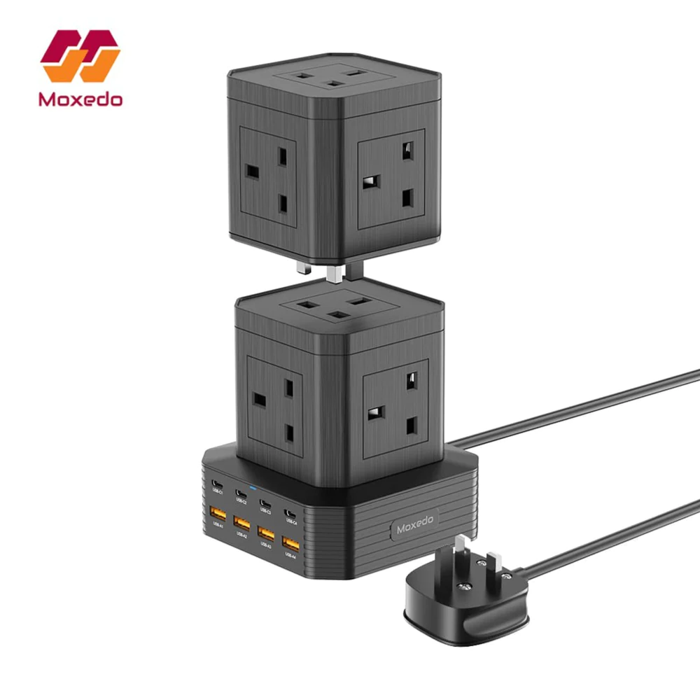 MOXEDO Smart Hub Power Strip, 65W Power Delivery