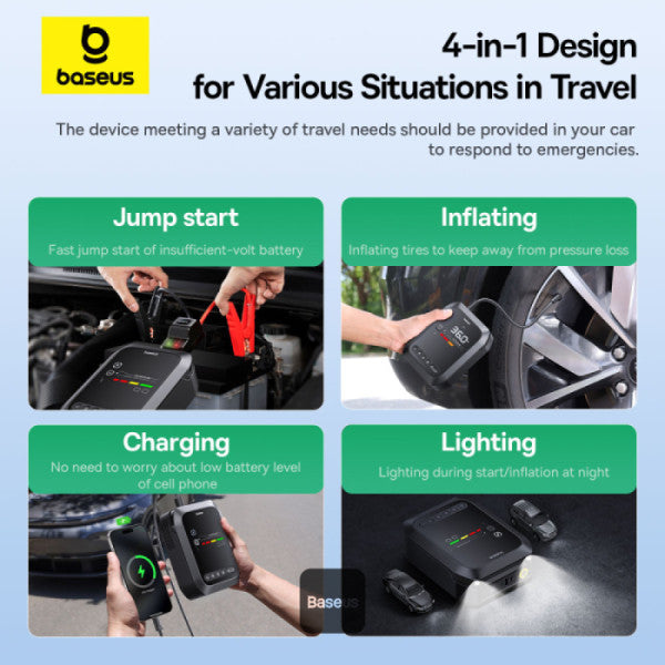 Baseus Primetrip Series Super Energy 4in1 Car Jump Starter 1200A