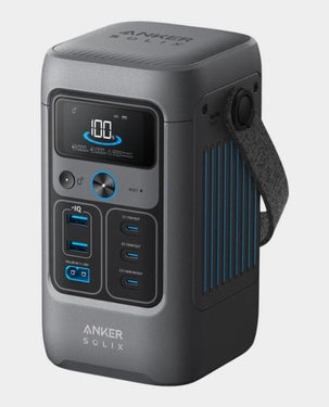 Anker Solix C200 DC Portable Power Station | 192Wh | 60,000mAh Battery Capacity | 200W Total Output | 5 Device Charging Ports | Over 3,000 Charge Cycles | PD 3.1 Charger | LiFePO4 Battery | A17270Z1 - Dark Gray