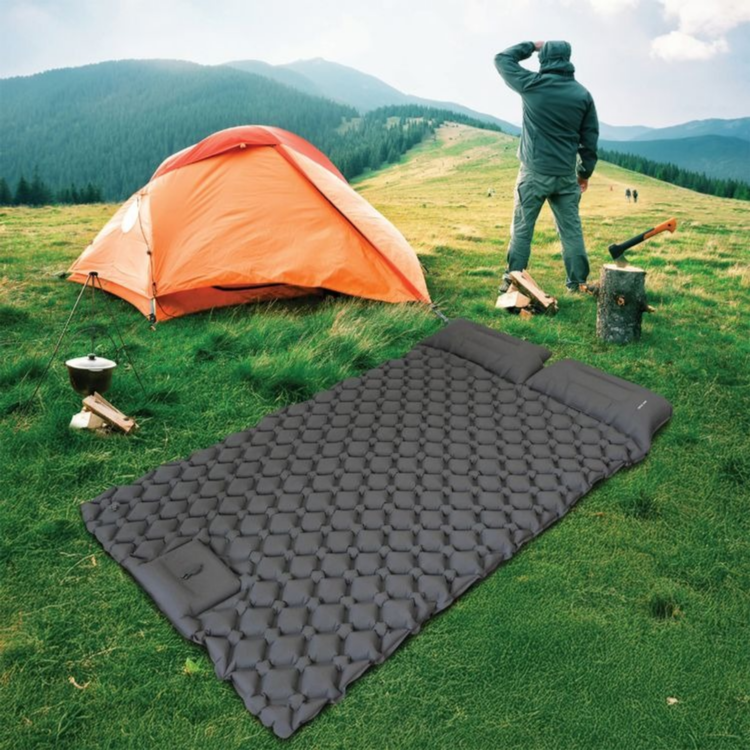 Green Lion Double Air Bd Inflatable Air Mattress Camping Sleeping Bed - GMT-186
