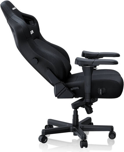 AndaSeat Kaiser 4 Series Premium Gaming Chair, 5° Sloping Seat Base, Linen Fabric, XL, Carbon Black | AD12YDDC-XLL-20-B-CF
