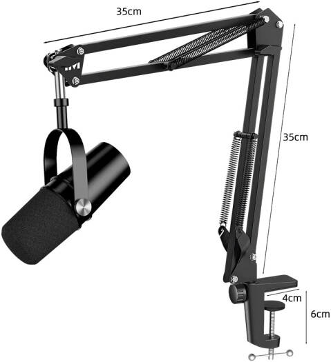 Twisted Minds APEX Series Microphone Arm, 180°, Black | TM-AP89-I