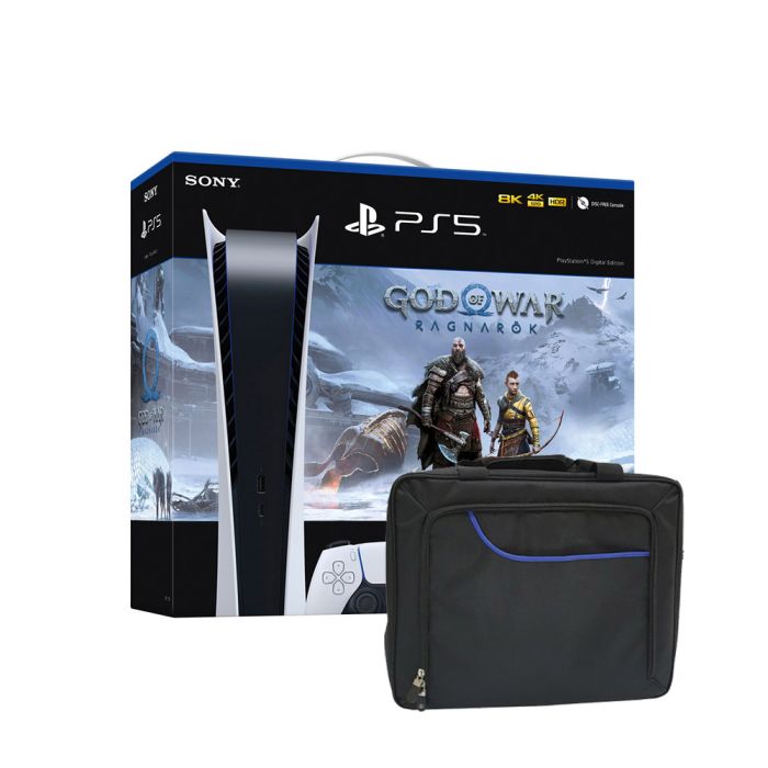 PlayStation 5 God of War Digital Edition Console + Carrying Case