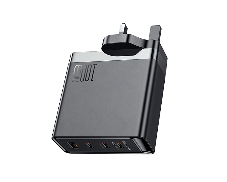Mcdodo 513 100W Fast Charge Set 4-Port 3C1U Output with USB-C Cable 2M Smart Overcurrent Protect GaN Charger