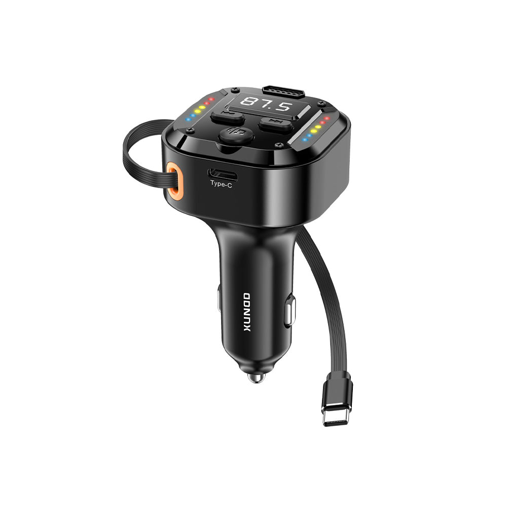 XUNDD 30W FM Car Charger with Retractable Cable XDCC-003