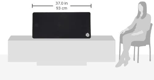 SteelSeries QcK Heavy Gaming Mouse Pad - XXL Thick Non Slip Rubber Base, Black | 67500