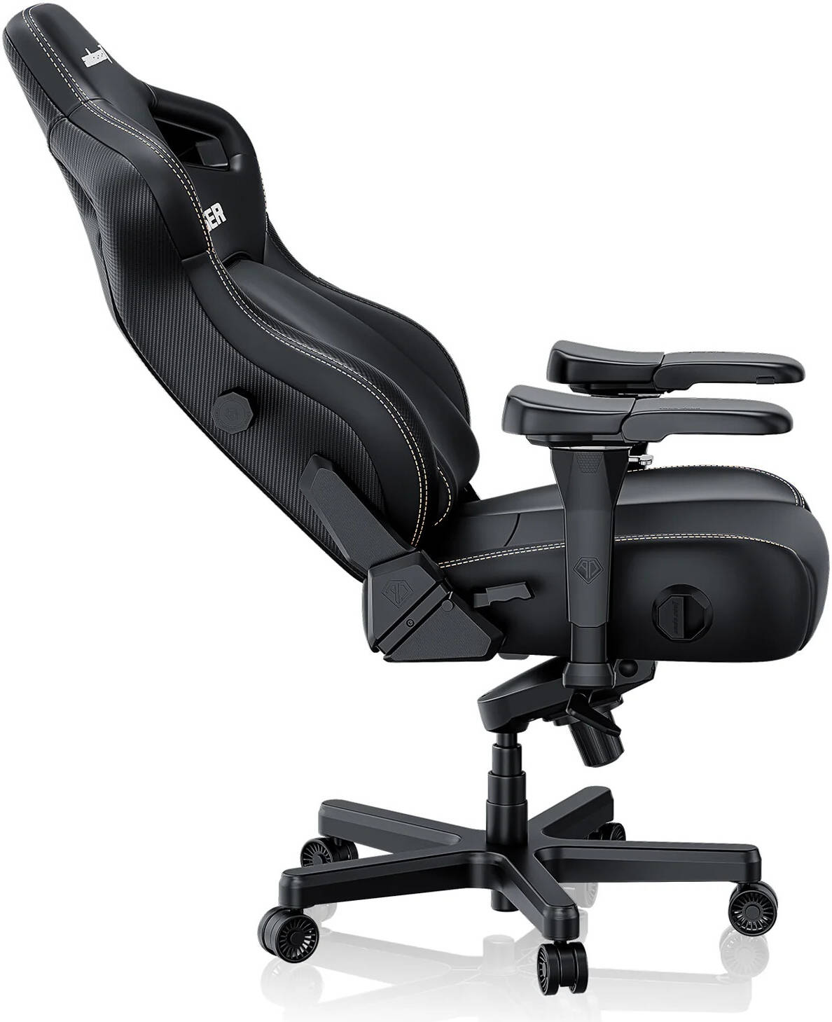 Anda Seat Kaiser 4 XL Premium Gaming Chair- Black AD12YDDC-XLL-20-B-PV/C
