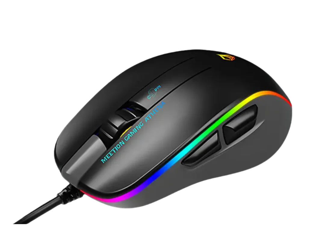Meetion Platinum MT-GM23-P RGB Backlit Circulation Mode Gaming Mouse black /Gray