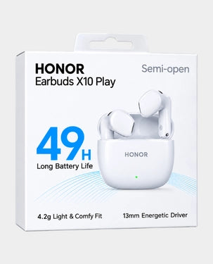 HONOR Earbuds X10 Play | Clarity Calls | Bluetooth 5.3 - White