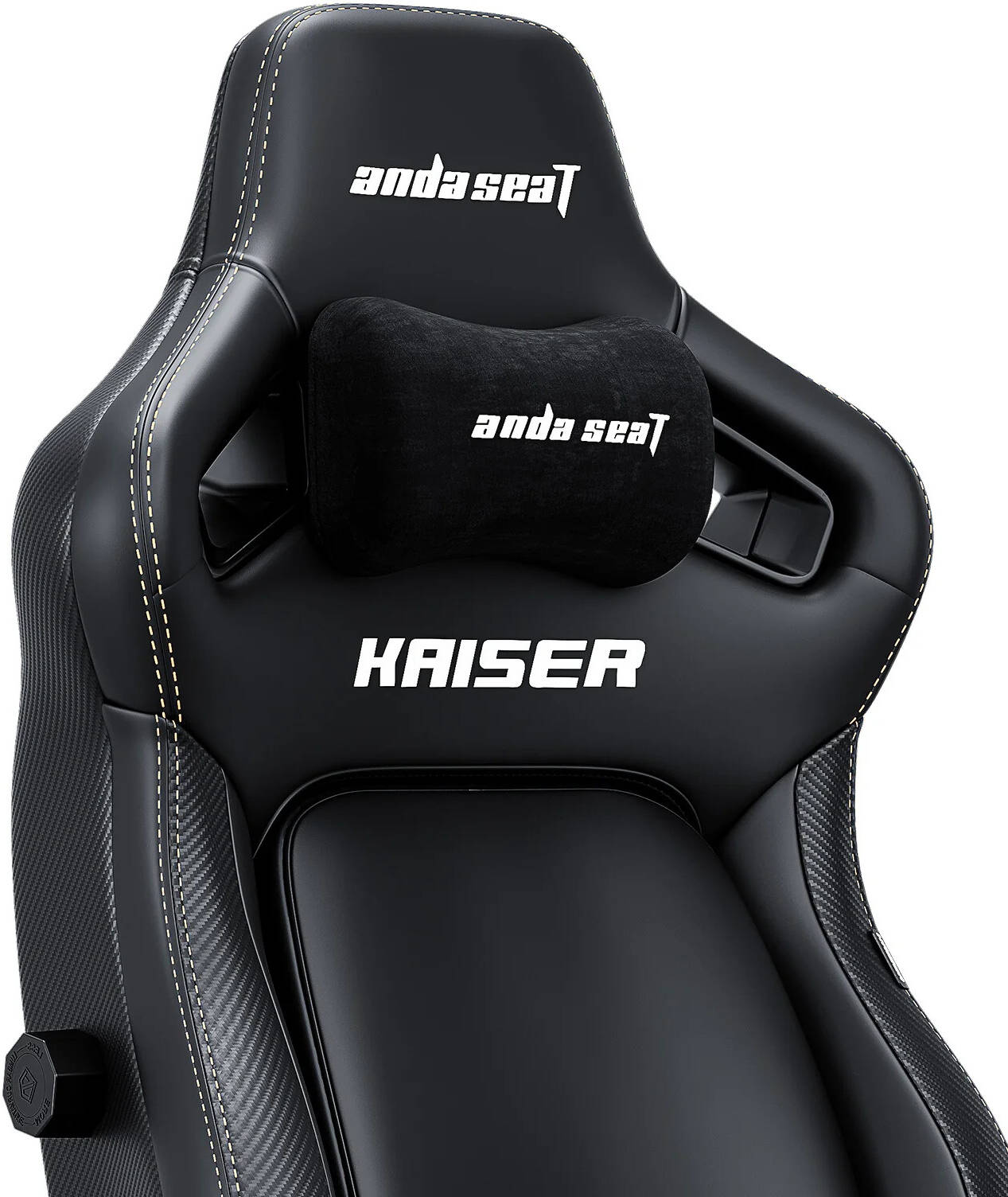 Anda Seat Kaiser 4 XL Premium Gaming Chair- Black AD12YDDC-XLL-20-B-PV/C