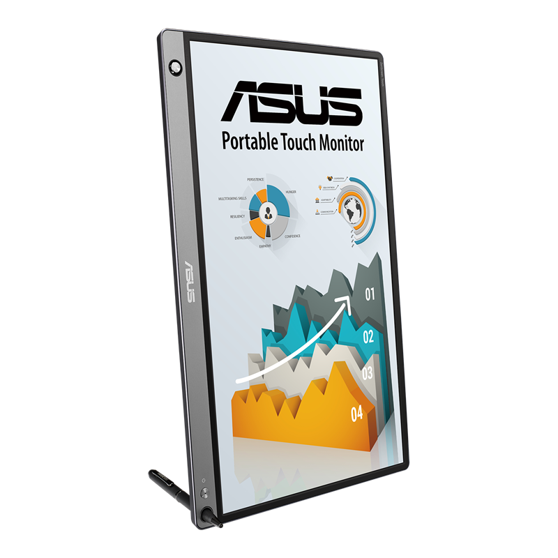 ASUS ZenScreen Touch USB portable monitor — 16 inch, IPS, Full HD, 10-point Touch MB16AMT