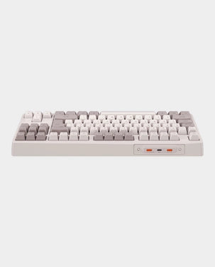 Meetion Tri-Mode Wireless RGB Mechanical Keyboard| 2.4G, Bluetooth, Wired- White-MK14