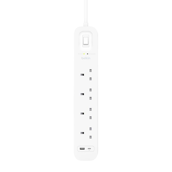 Belkin Connect Surge Protector With USB-C & USB-A Ports (4 outlets With 1 USB-C USB-A)