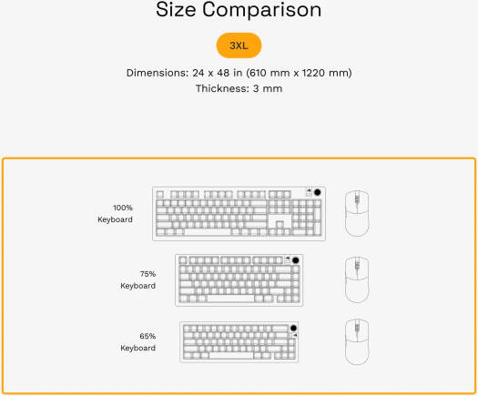 Glorious GMP 2 Gaming Mouse Pad, 3XL, Black | GLO-MP2-CLTH-STC-3XL-BLK