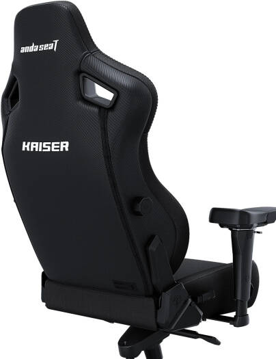 AndaSeat Kaiser 4 Series Premium Gaming Chair, 5° Sloping Seat Base, Linen Fabric, XL, Carbon Black | AD12YDDC-XLL-20-B-CF