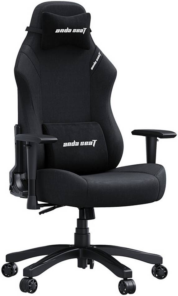 Anda Seat Luna PVC Gaming Chair (L) - Black Fabric